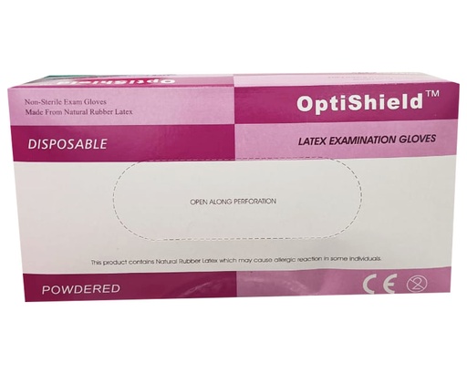 [70158] GUANTE OPTISHIELD EXAM LATEX T-XSx100 