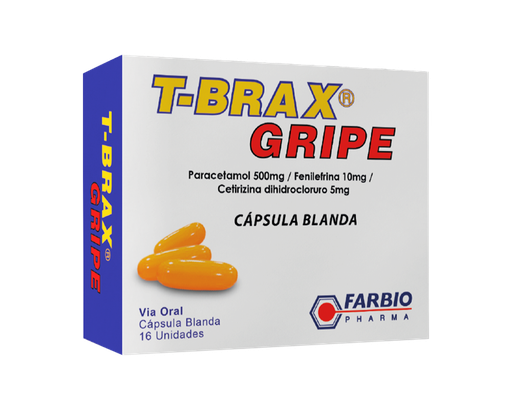 [70280] T-BRAX GRIPE  CAP-BLANx500/10/5MGx16