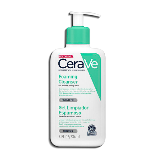 [70511] GEL LIMPIADOR ESPUMOSO CERAVE P-NORMAL-GRASAx236ML 