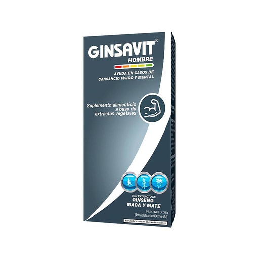 [70547] GINSAVIT HOMBRE TABx27GRx30 