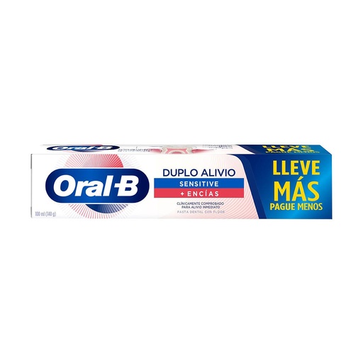 [70660] PASTA ORAL-B DUPLO ALIVIO SENSITIVE +ENC-x100ML 