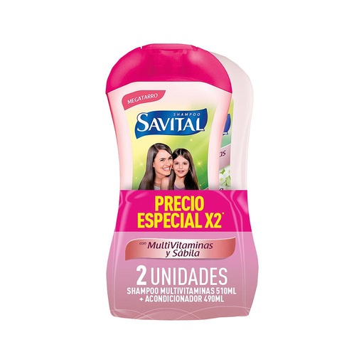 [70686] SHAMP SAVITAL MULTIVIT-SABILAx510ML+ACONDx490ML 