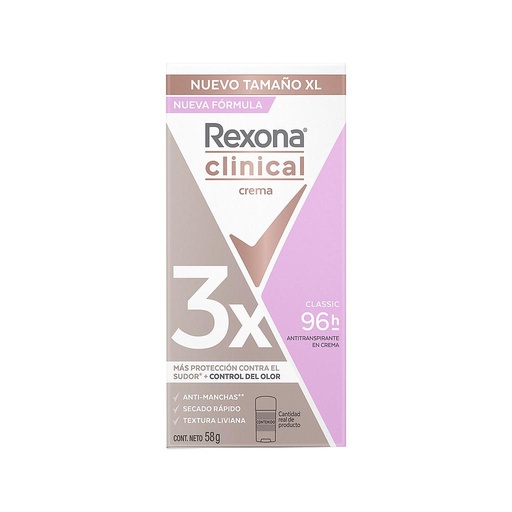 [70694] DESOD REXONA CLINICAL CLASSIC 3X CREMAx58GR 