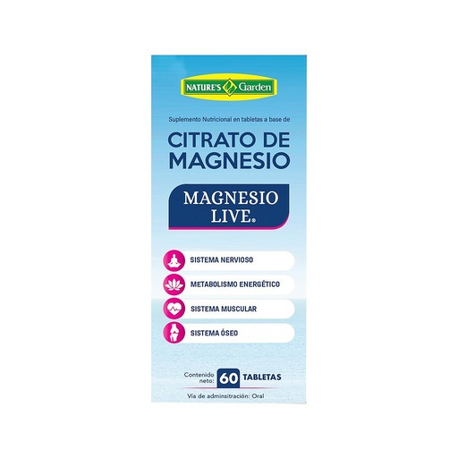 [71591] CITRATO DE MAGNESIO MAGNESIOLIVE TABx108.6GRx60 