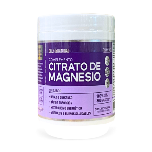 [71726] CITRATO DE MAGNESIO ONLY NATURAL POL-SOL-ORALx200GR 