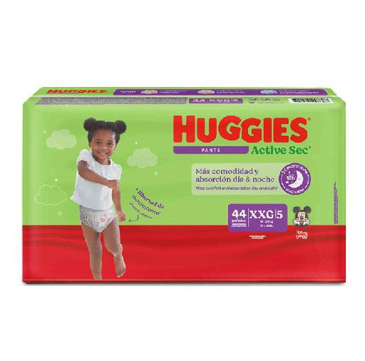 [72000] PAÑAL HUGGIES ACT-SEC PANTS E5/XXGx44 