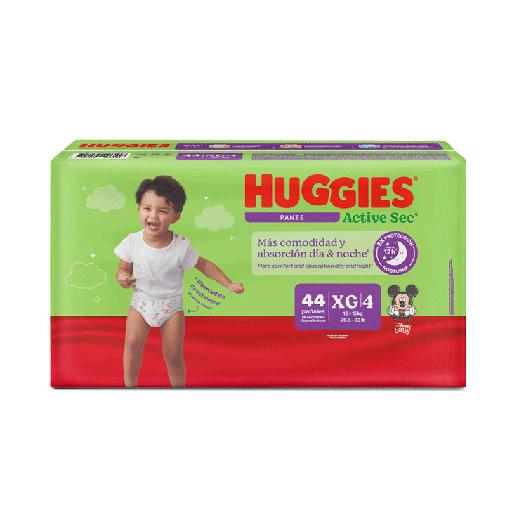 [72002] PAÑAL HUGGIES ACT-SEC XTRA-FLEX PANTS E4/XGx44 
