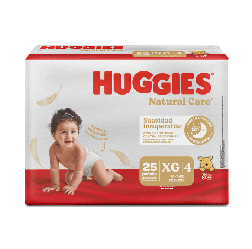 [72092] PAÑAL HUGGIES NAT-CARE PANTS E4/XGx25 