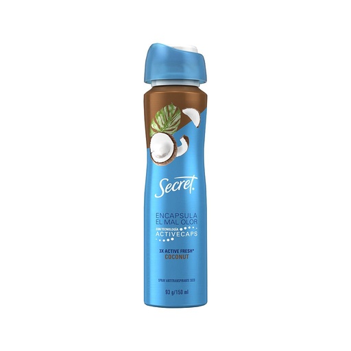 [72298] DESOD SECRET 3X A-FRESH COCONUT SPRAYx150ML 