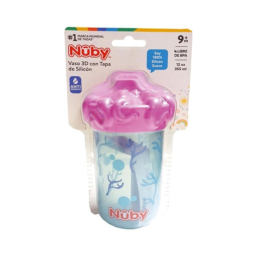 [72430] VASO NUBY 3D C-BOQUILLA 9M SILICONx12ONZ 
