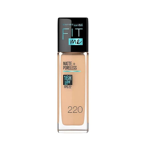 [72595] BASE-LIQ MAYBELLINE FIT MATTE-PORE #220 NATURAL BEIGEx30ML 
