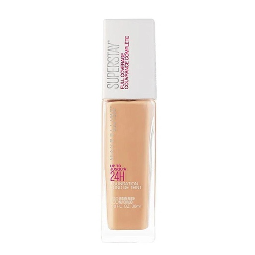 [72608] BASE-LIQ MAYBELLINE SUPER STAY FULL-COV #128 WARM NUDEx30ML 