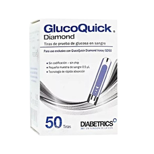 [72798] TIRAS-REACT GLUCOQUICK DIAMONDx50 