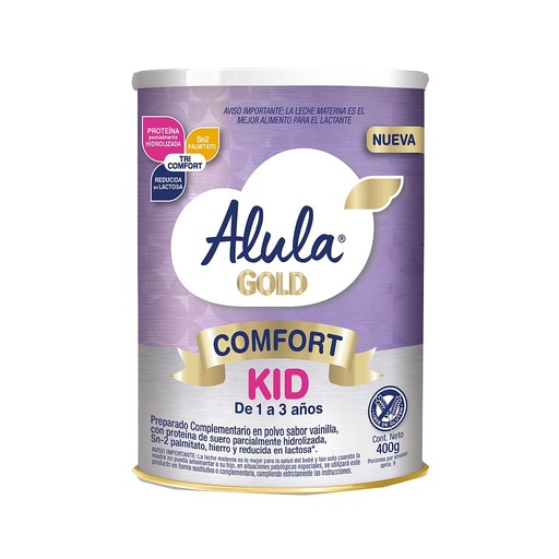 [72808] LECHE ALULA GOLD COMFORT KIDS LATAx400GR 
