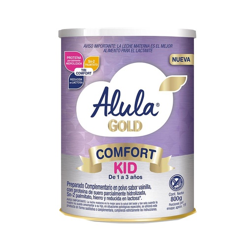 [72812] LECHE ALULA GOLD COMFORT KIDS LATAx800GR 