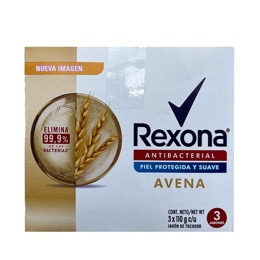 [73050] JABON REXONA ANTIBACT AVENA BARRAx110GRx3 