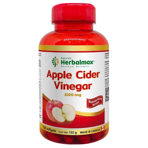 [73124] APPLE CIDER VINEGAR HERBALMAX CAP-BLANx1100MGx120 