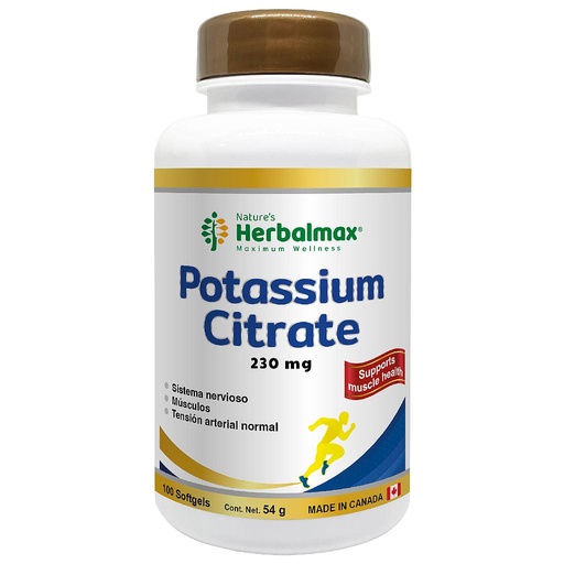 [73126] POTASSIUM CITRATE HERBALMAX CAP-BLANx230MGx100 