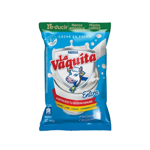 [73530] LECHE LA VAQUITA  POLVO FDAx190GR 