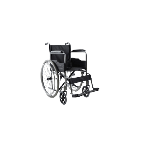 [74139] SILLA D-RUEDAS MEDECU METALICA 18" PLOMO - XSG107A 
