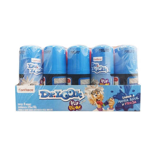 [74490] CARAMELO LIQ DR.LOOK ROLIN ROLL-ON ACID FRESA-MORA SURTx700MLx10 