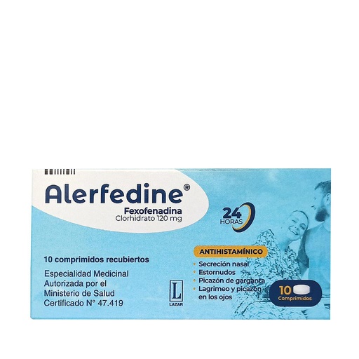 [74504] ALERFEDINE  COM-RECx120MGx10