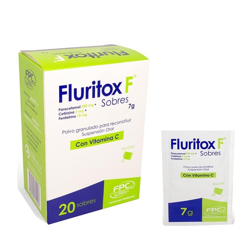 [74555] FLURITOX F SOBRES  POL-SUS-ORALx500/10/5MGx7GRx20