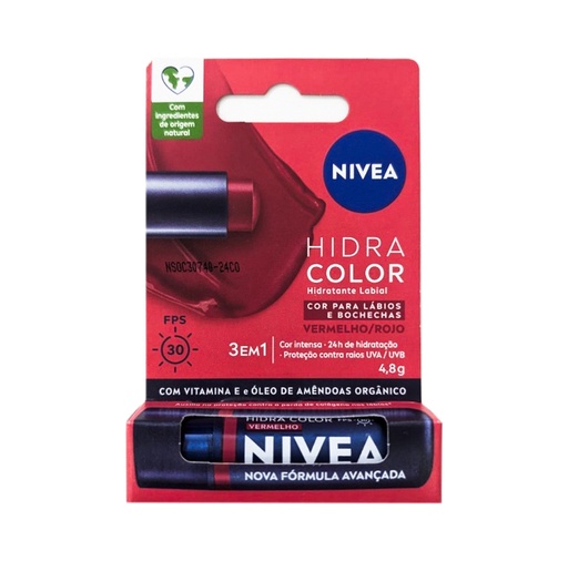 [75531] PROT-LABIAL NIVEA HIDRA COLOR ROJOx4.8GR 