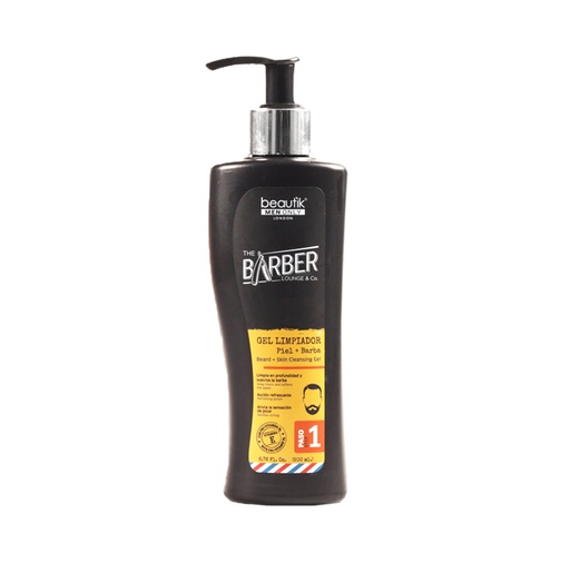 [75600] GEL AFEIT BEAUTIK MEN BARB LIMPIADORx200ML 
