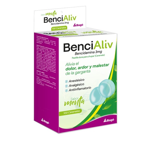 [75621] BENCIALIV MENTA  CARAMELOx3MGx25(4)