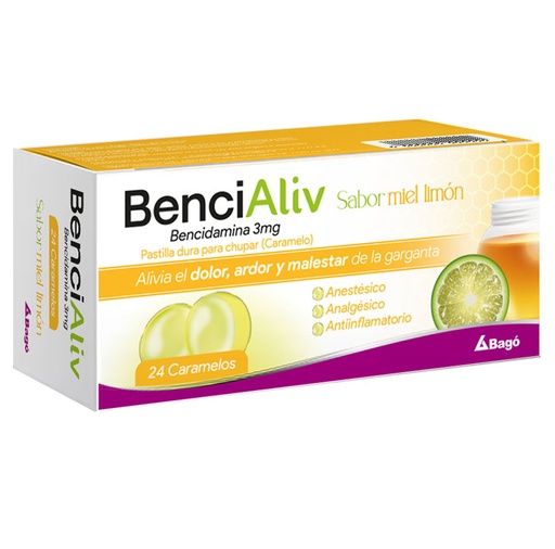 [75625] BENCIALIV MIEL LIMON  CARAMELOx3MGx6(4)