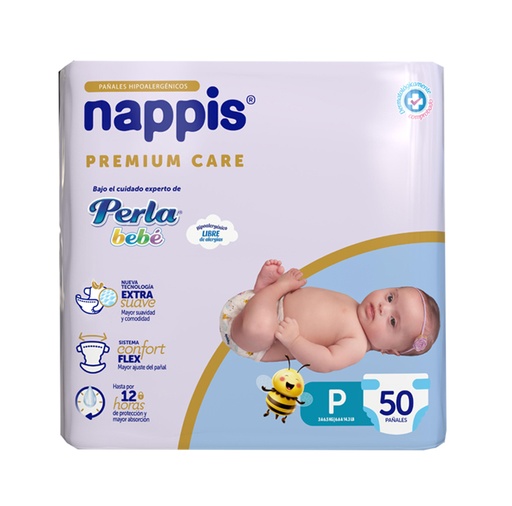 [75815] PAÑAL NAPPIS PREMIUM CARE Px50 