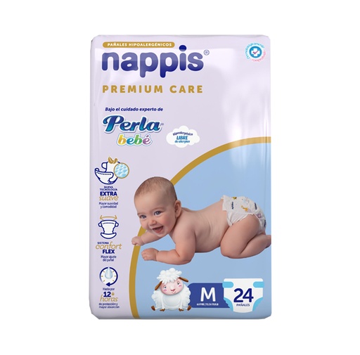 [75816] PAÑAL NAPPIS PREMIUM CARE Mx24 