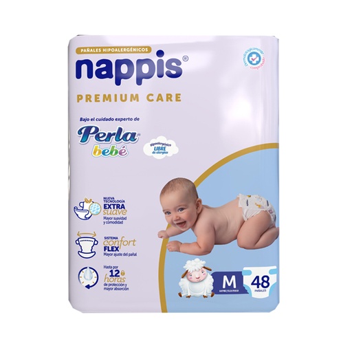 [75817] PAÑAL NAPPIS PREMIUM CARE Mx48 