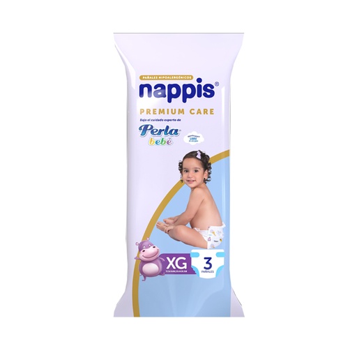 [75827] PAÑAL NAPPIS PREMIUM CARE XGx3 
