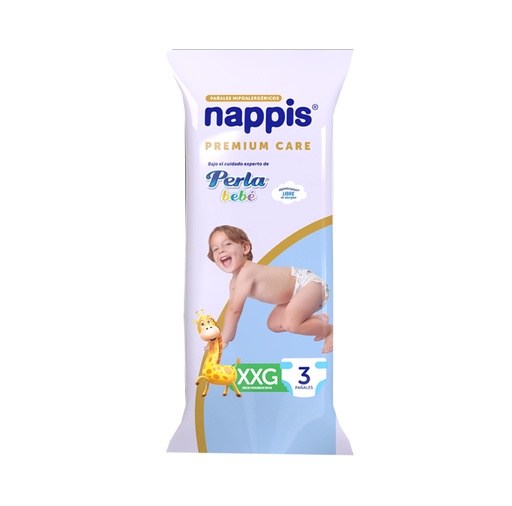 [75828] PAÑAL NAPPIS PREMIUM CARE XXGx3 