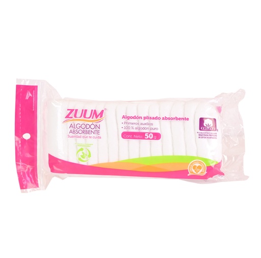[75890] ALGODON ZUUM PLISADO ABSOR FDAx50GR 