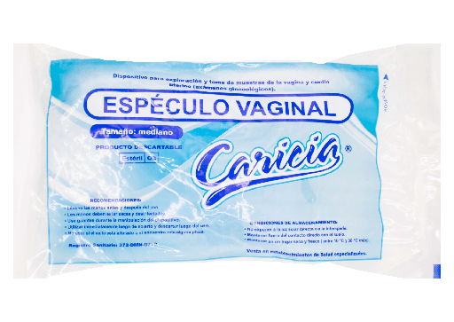 [76020] ESPECULO VAGINAL CARICIA TALLA MEDIANO 