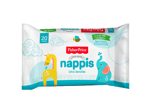 [02405] TOALLITAS HUM NAPPIS FISHER-P U-SEN FLOWPACKx20 