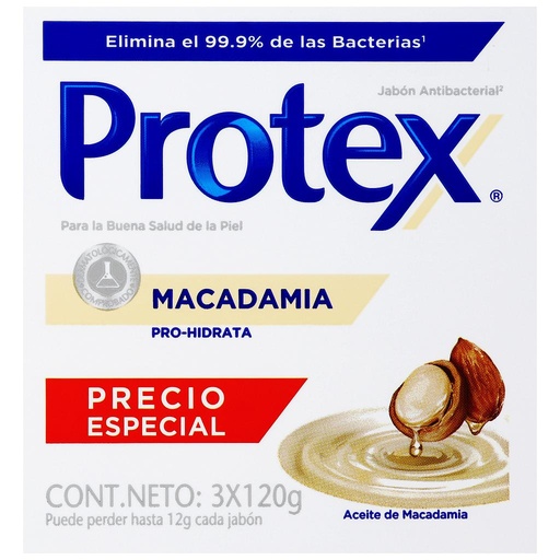 [00673] JABON PROTEX MACADAMIA BARRAx110GRx3 