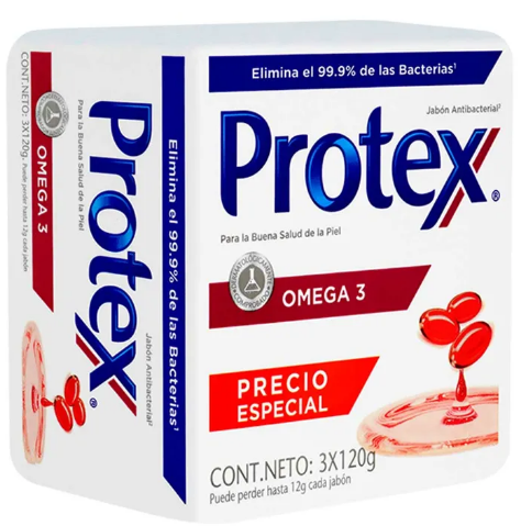 [00656] JABON PROTEX OMEGA-3 BARRAx110GRx3 