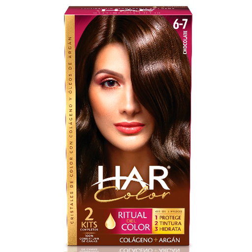 [01697] TINTE HAR CREMA#6-7 CHOCOLATEx2KITS 