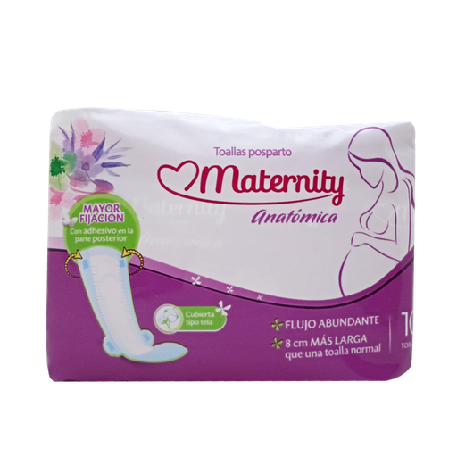 [10321] TOALLA HIG MATERNITY POSTPARTO ANATx10 