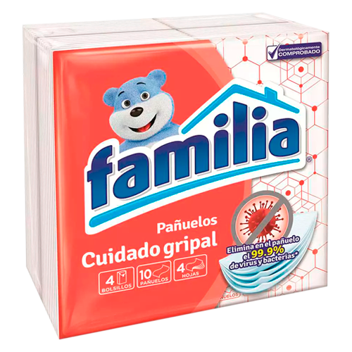 [03770] PAÑUELOS FAMILIA CUID-GRIPAL 4x10 