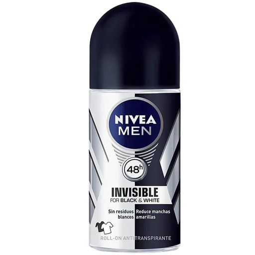 [09934] DESOD NIVEA MEN B&W INVISIBLE ORIG ROLLONx50ML 
